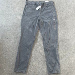 American Eagle Grey High Rise Mom Jean